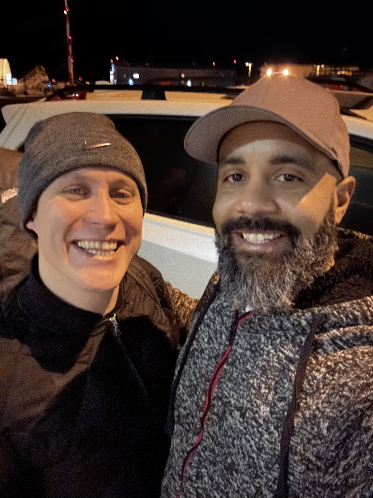 JT.dnb off stage with a friend